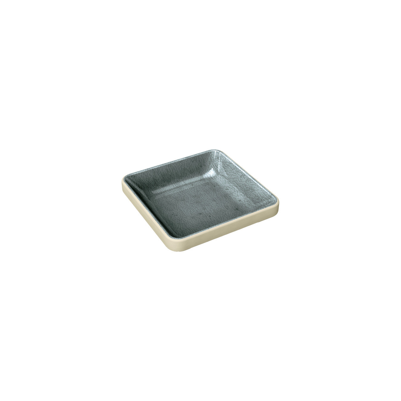 Nara, Schale flach eckig 90 x 90 mm / 0,08 l grau